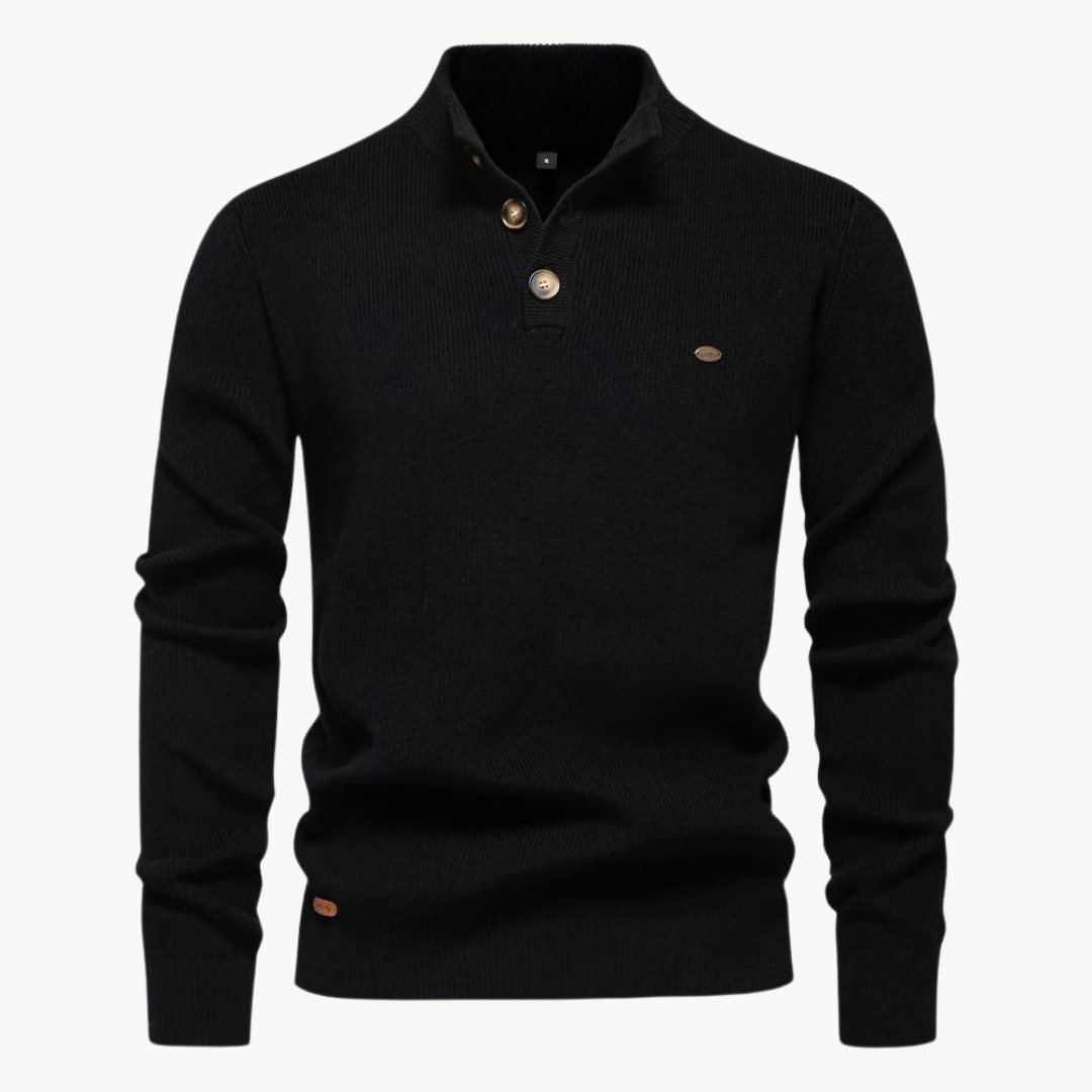 Ashton Button Rollkragenpullover | Klyo