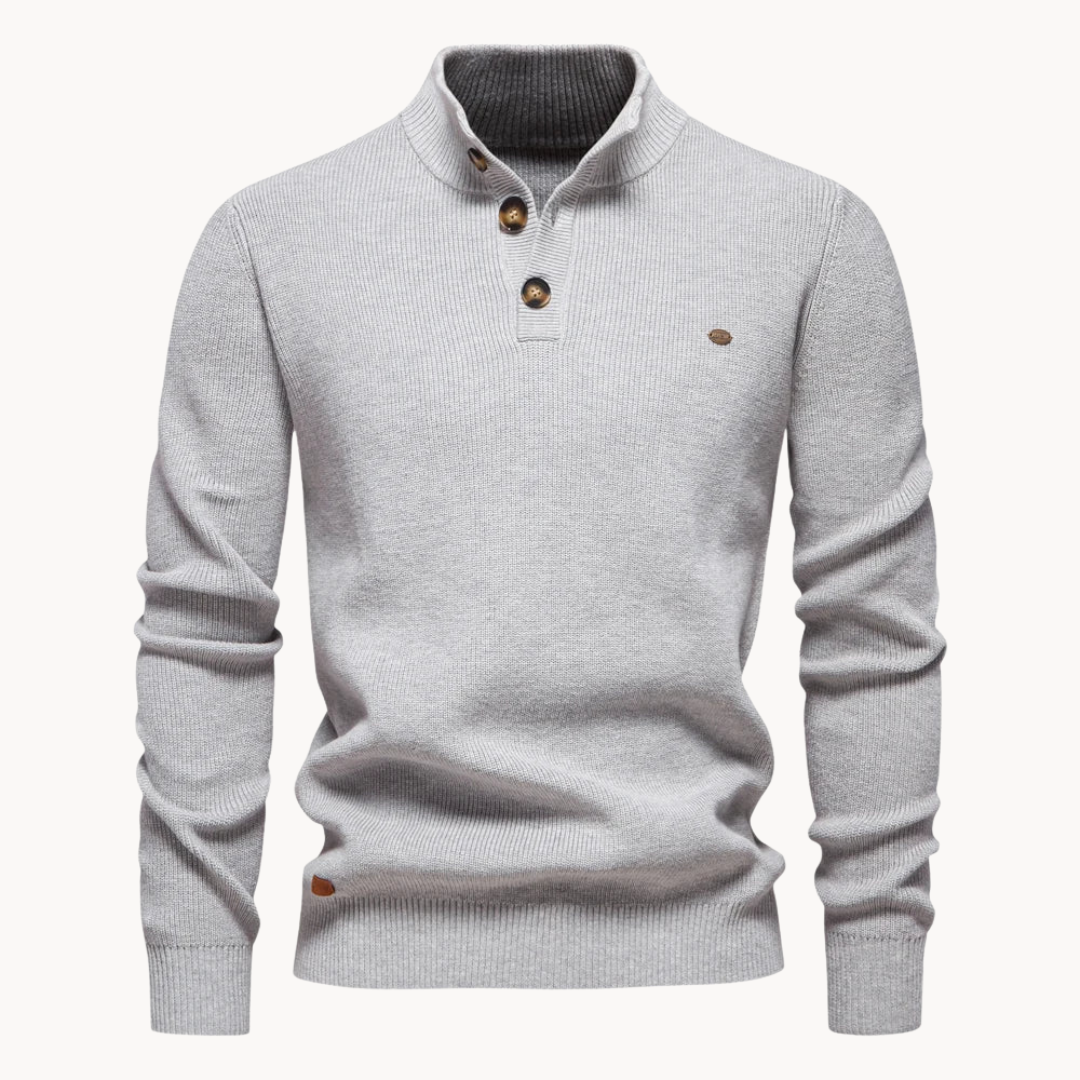 Ashton Button Rollkragenpullover | Klyo