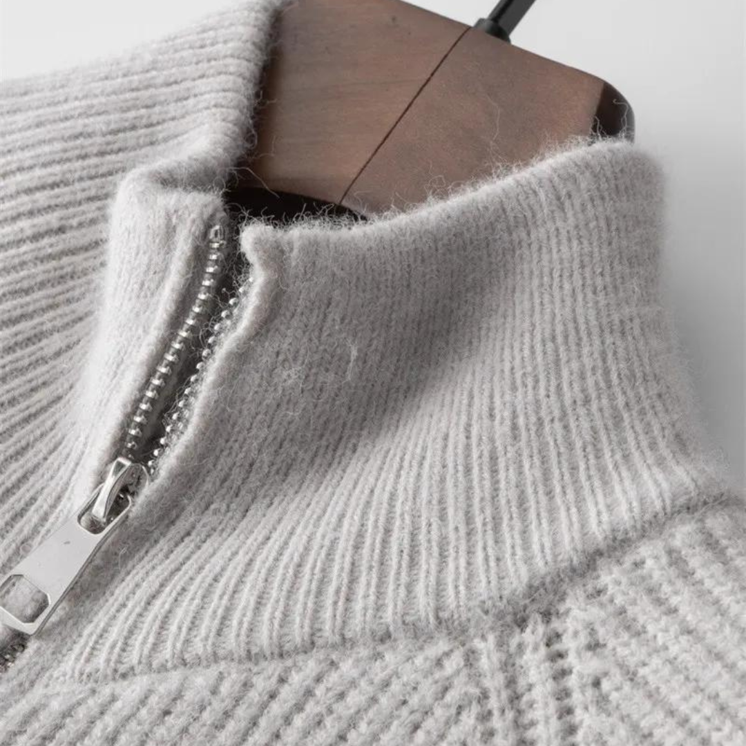 Colton Cashmere Zip Sweater | Klyo