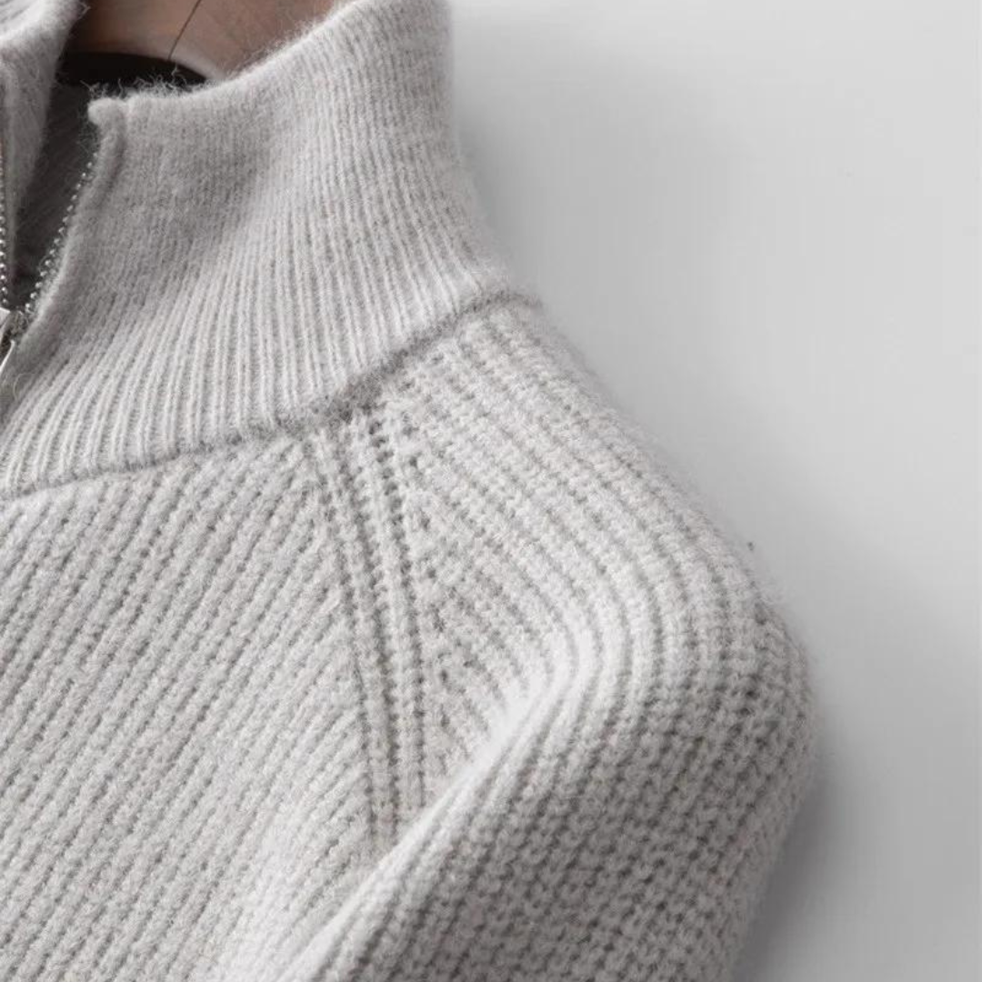 Colton Cashmere Zip Sweater | Klyo