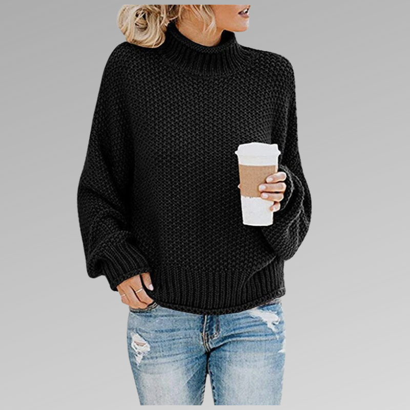 Calista Mock-Neck Sweater | Klyo