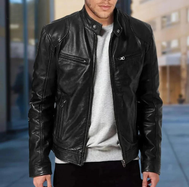 Trenton Leather Men's Jacket | Klyo