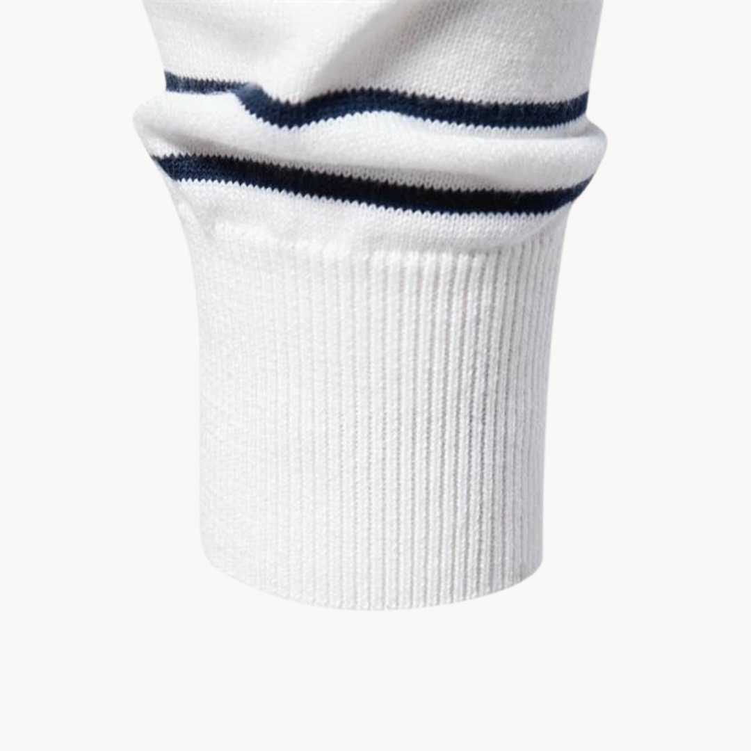 Atlantic Stripe Cotton Sweater | Klyo