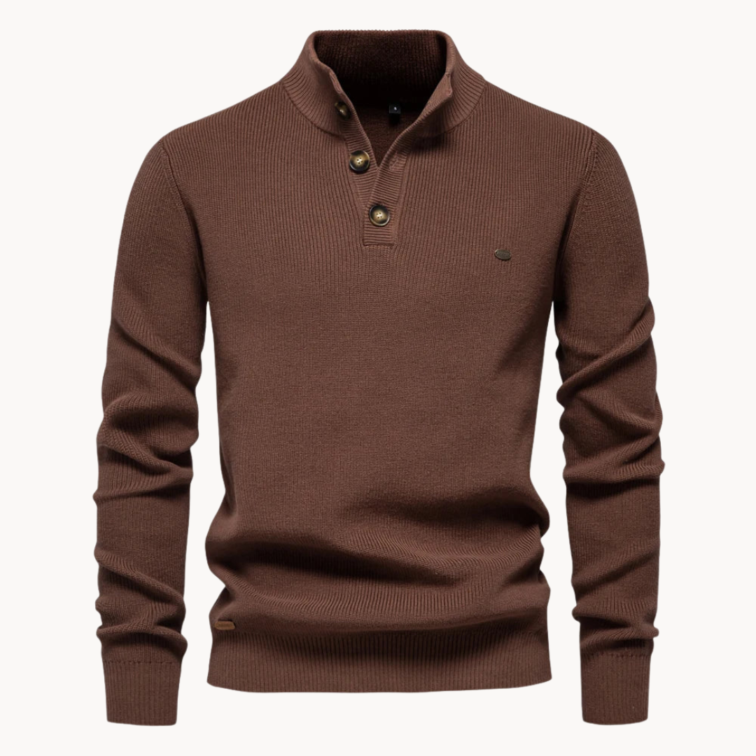 Ashton Button Rollkragenpullover | Klyo