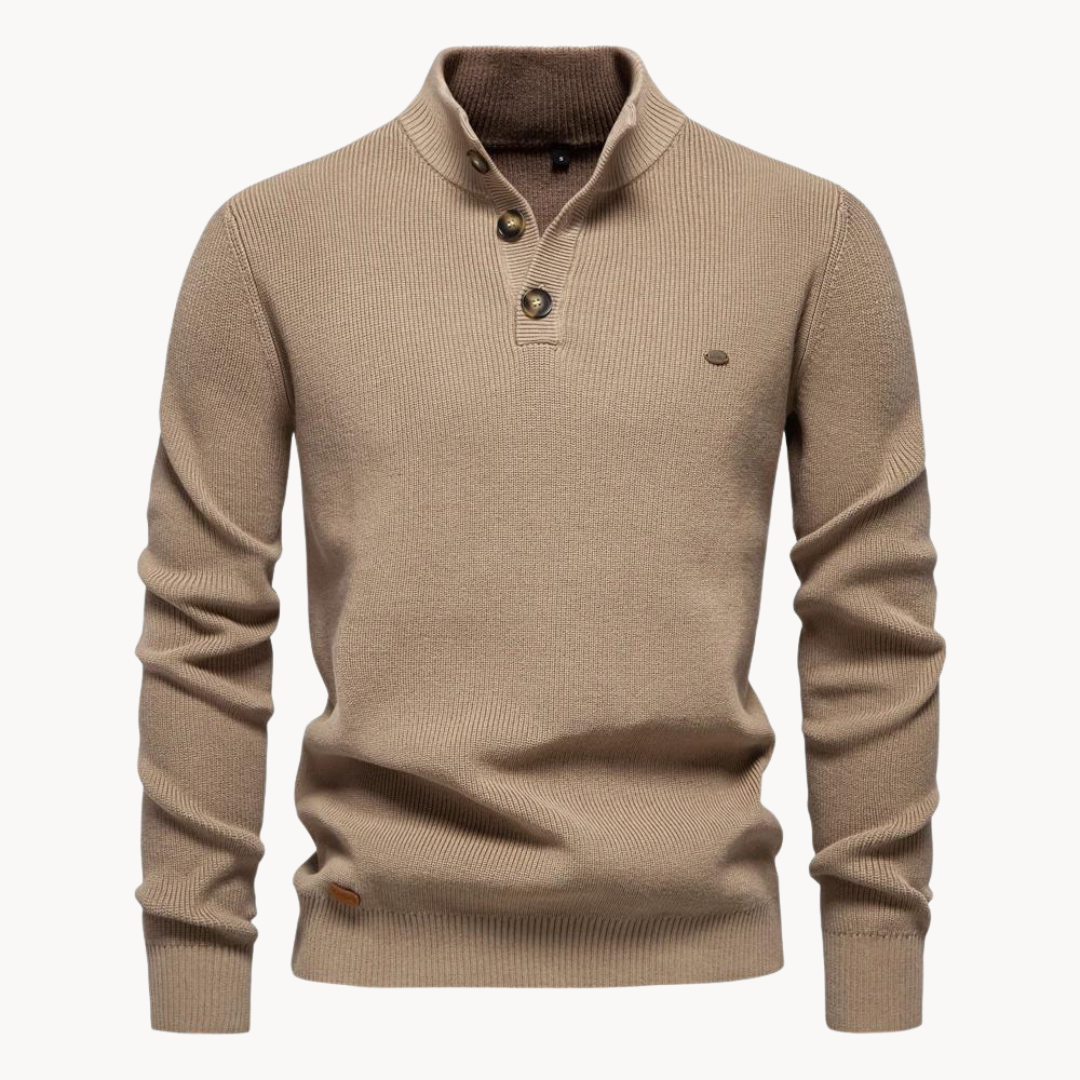 Ashton Button Rollkragenpullover | Klyo