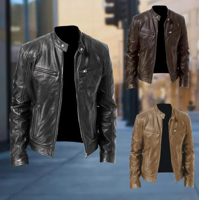 Trenton Leather Men's Jacket | Klyo